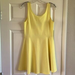 H&M pastel yellow dress